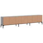 Tv-Benk Med Skuff Grå Sonoma 200X25X44 Cm Konstruert Tre