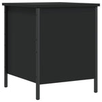 Oppbevaringsbenk Svart 40X42,5X50 Cm Konstruert Tre