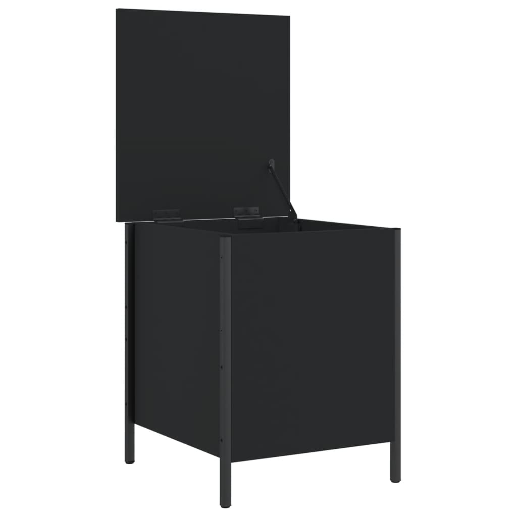 Oppbevaringsbenk Svart 40X42,5X50 Cm Konstruert Tre