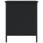 Oppbevaringsbenk Svart 40X42,5X50 Cm Konstruert Tre