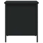Oppbevaringsbenk Svart 40X42,5X50 Cm Konstruert Tre