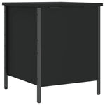 Oppbevaringsbenk Svart 40X42,5X50 Cm Konstruert Tre
