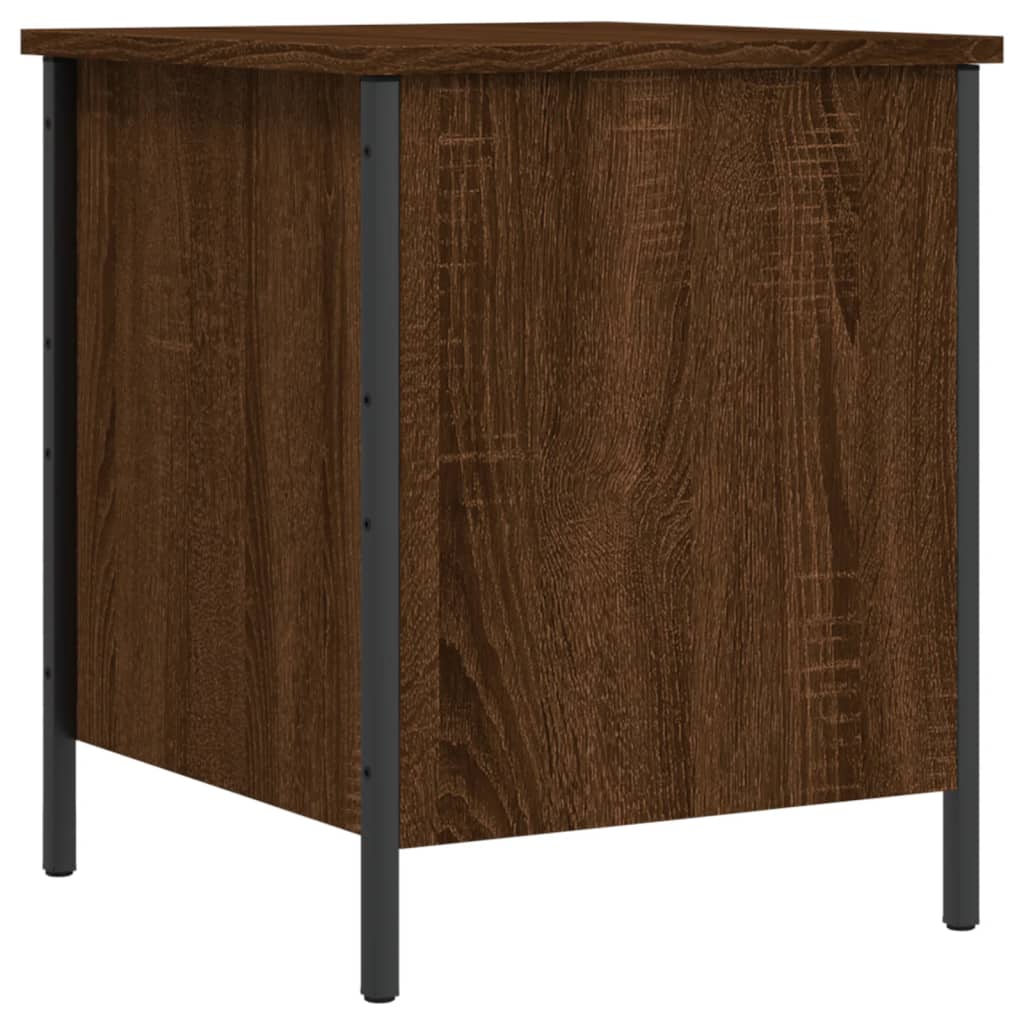 Oppbevaringsbenk Brun Eik 40X42,5X50 Cm Konstruert Tre