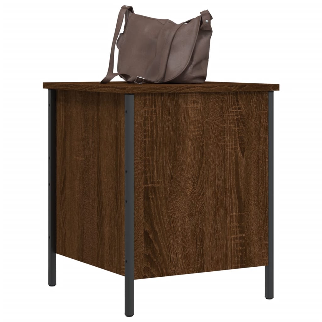 Oppbevaringsbenk Brun Eik 40X42,5X50 Cm Konstruert Tre