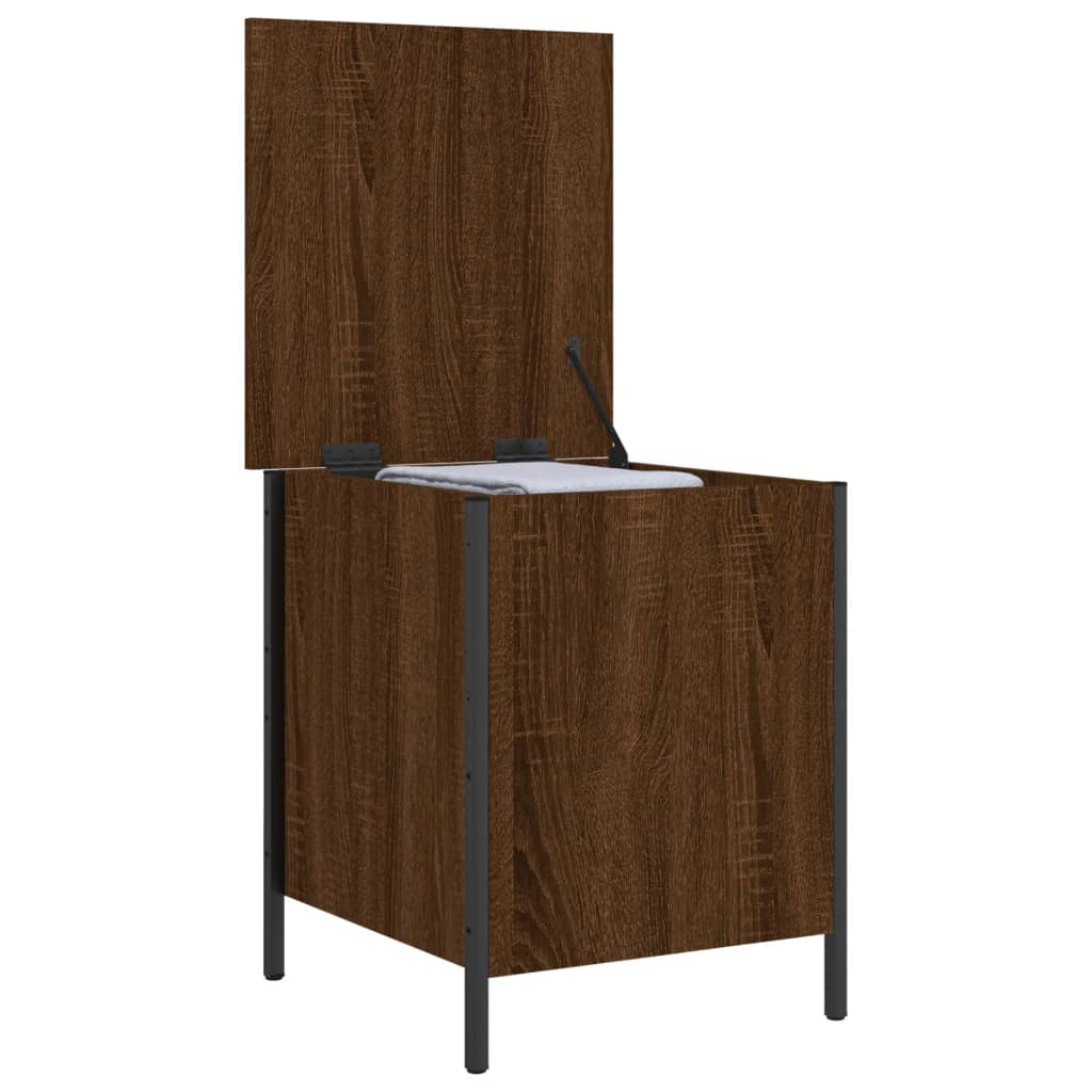 Oppbevaringsbenk Brun Eik 40X42,5X50 Cm Konstruert Tre