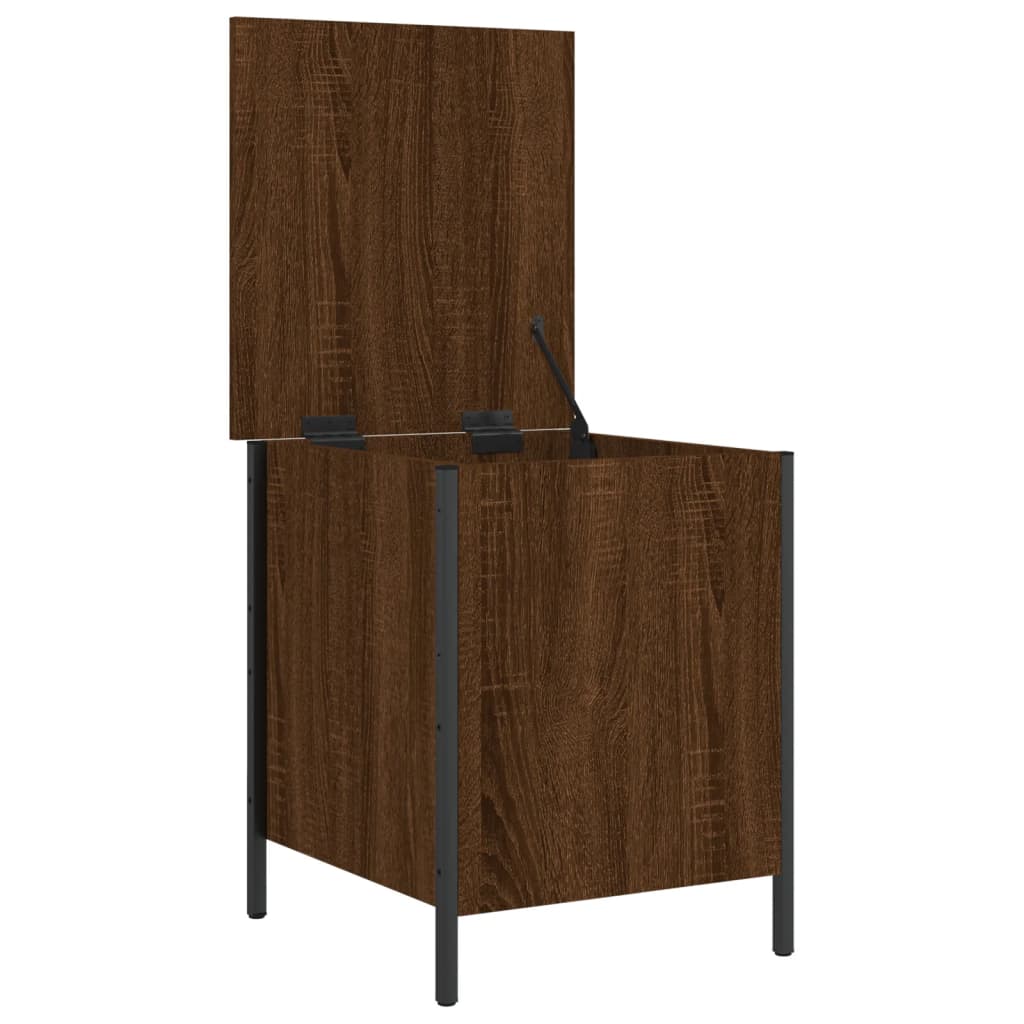 Oppbevaringsbenk Brun Eik 40X42,5X50 Cm Konstruert Tre