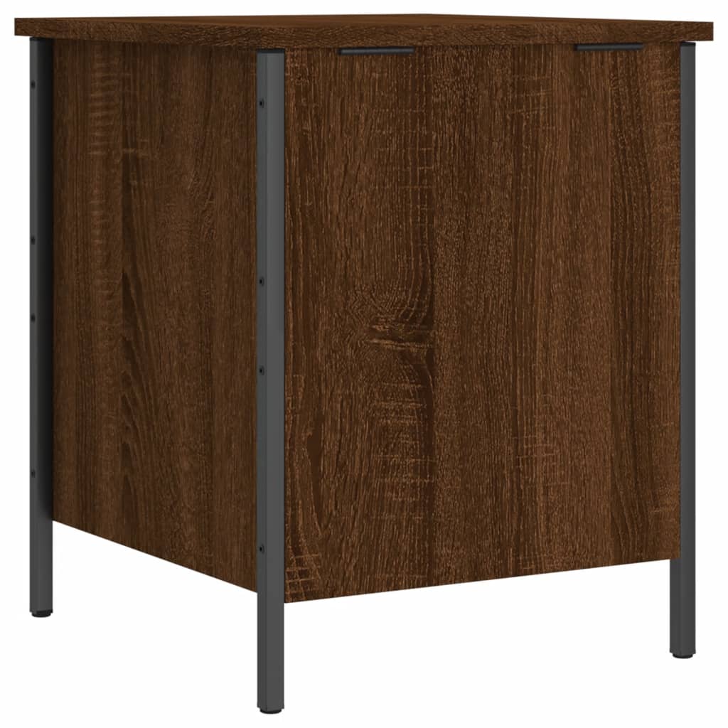 Oppbevaringsbenk Brun Eik 40X42,5X50 Cm Konstruert Tre