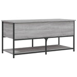 Oppbevaringsbenk Grå Sonoma 100X42,5X47 Cm Konstruert Tre