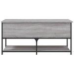 Oppbevaringsbenk Grå Sonoma 100X42,5X47 Cm Konstruert Tre
