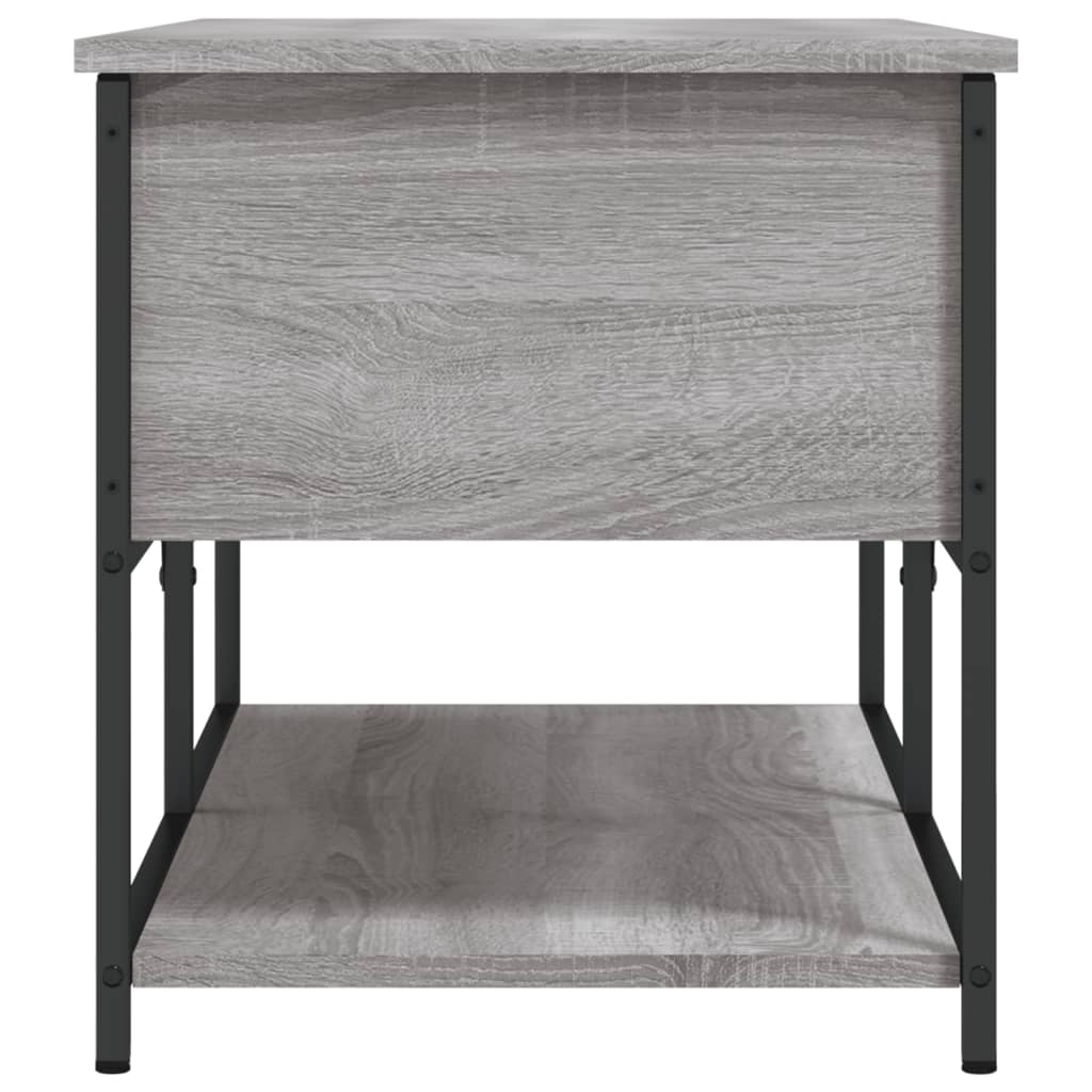 Oppbevaringsbenk Grå Sonoma 100X42,5X47 Cm Konstruert Tre