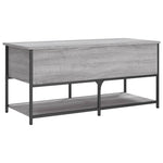 Oppbevaringsbenk Grå Sonoma 100X42,5X47 Cm Konstruert Tre