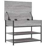 Skoskap Grå Sonoma 70X42,5X50 Cm Konstruert Tre