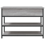 Skoskap Grå Sonoma 70X42,5X50 Cm Konstruert Tre