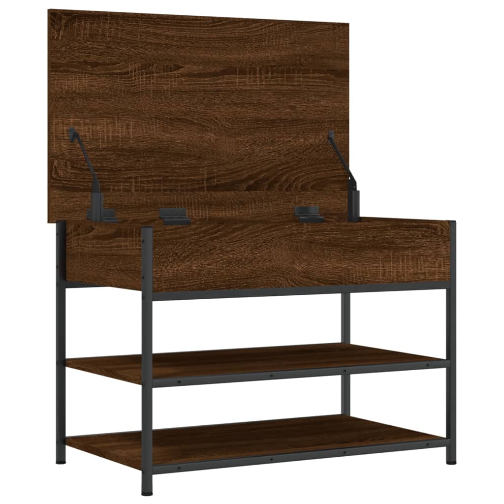 Skobenk Brun Eik 70X42,5X50 Cm Konstruert Tre