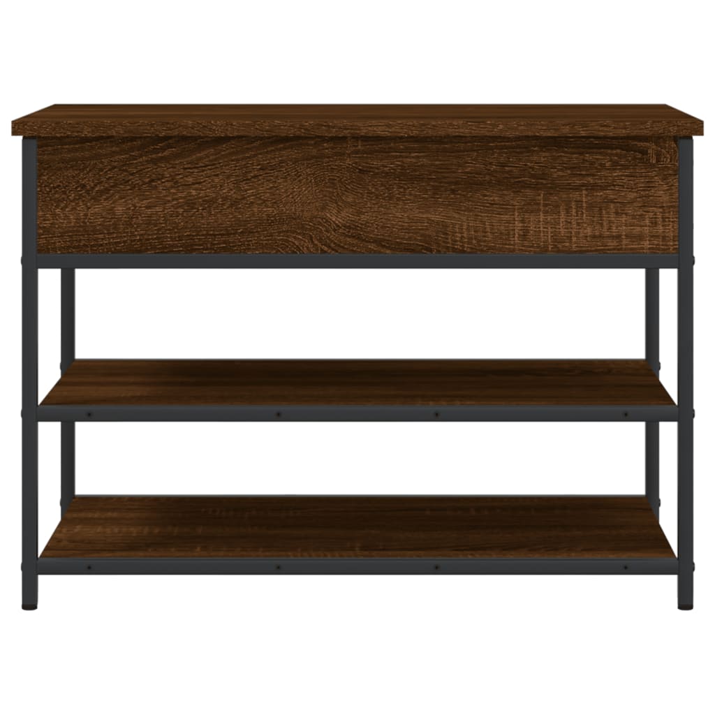 Skobenk Brun Eik 70X42,5X50 Cm Konstruert Tre