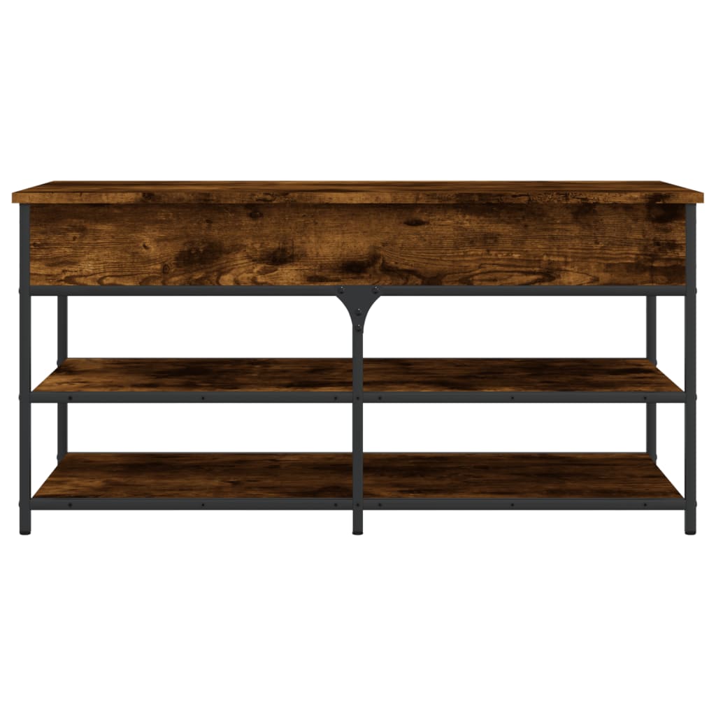 Skobenk Røkt Eik 100X42,5X50 Cm Konstruert Tre