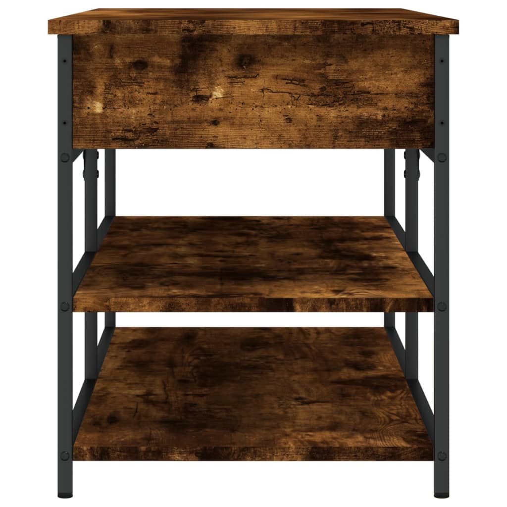 Skobenk Røkt Eik 100X42,5X50 Cm Konstruert Tre