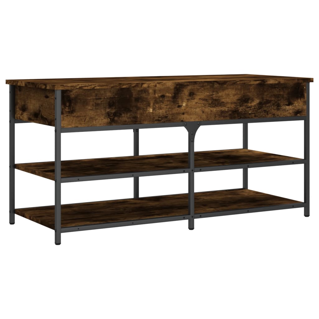 Skobenk Røkt Eik 100X42,5X50 Cm Konstruert Tre