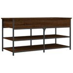 Skobenk Brun Eik 100X42,5X50 Cm Konstruert Tre