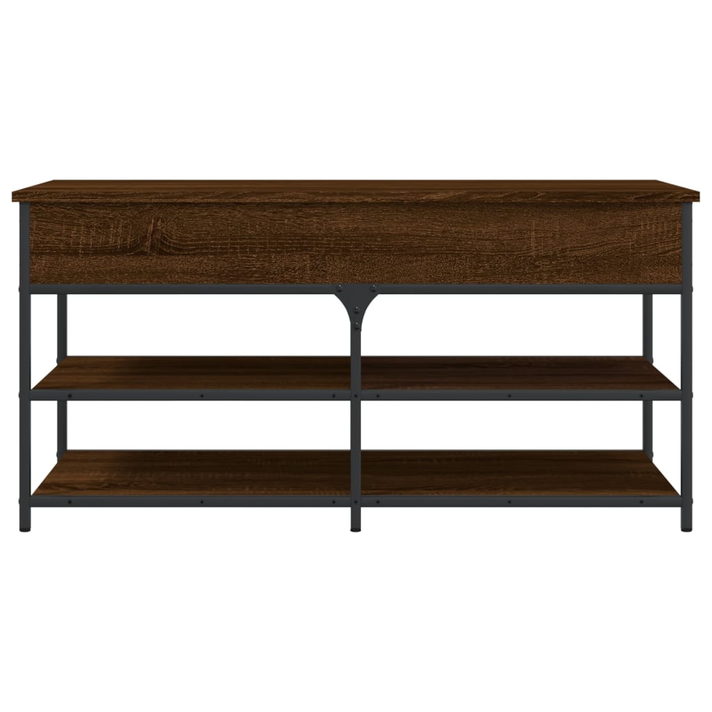 Skobenk Brun Eik 100X42,5X50 Cm Konstruert Tre