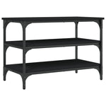 Skobenk Svart 70X38,5X49 Cm Konstruert Tre