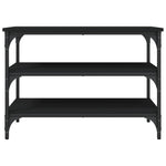 Skobenk Svart 70X38,5X49 Cm Konstruert Tre