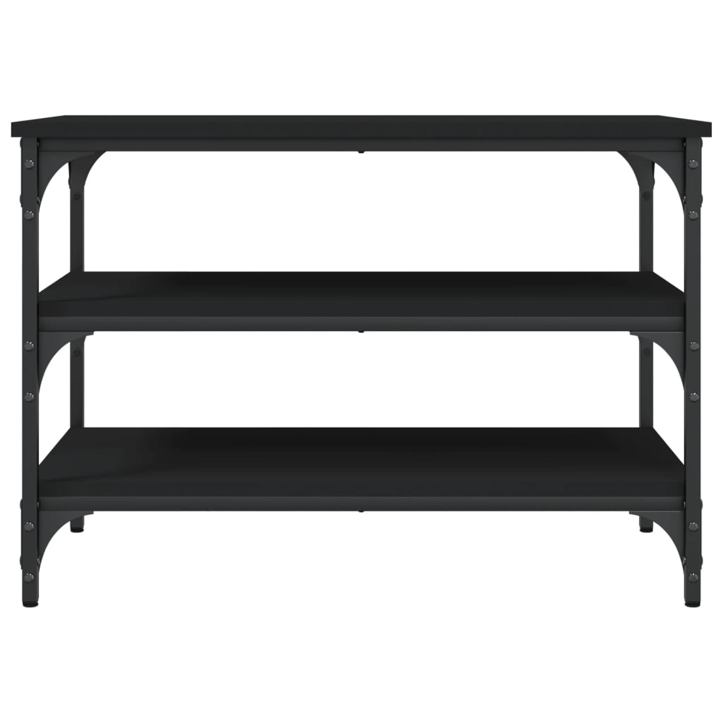 Skobenk Svart 70X38,5X49 Cm Konstruert Tre