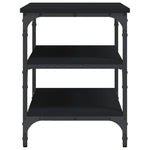 Skobenk Svart 70X38,5X49 Cm Konstruert Tre