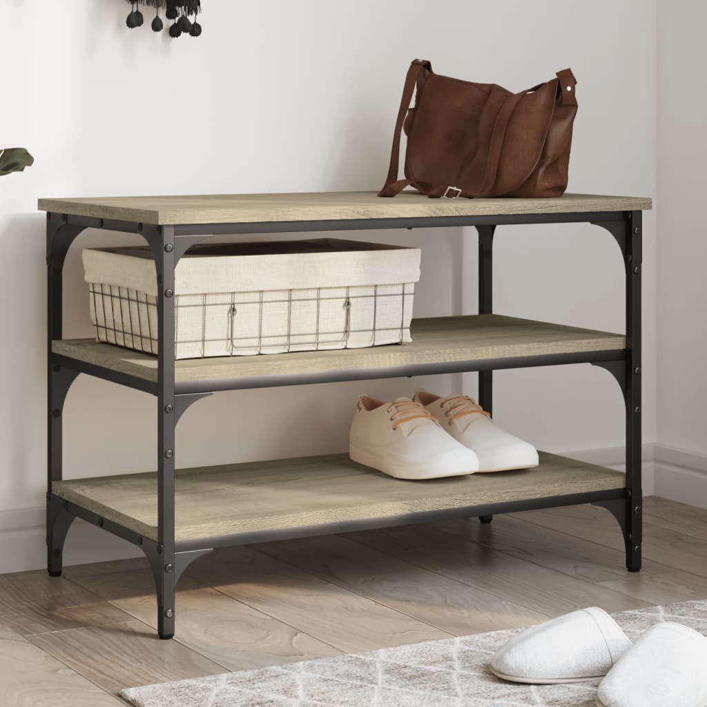 Skobenk Sonoma Eik 70X38,5X49 Cm Konstruert Tre