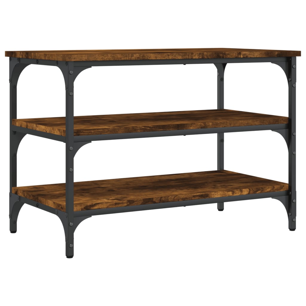Skobenk Røkt Eik 70X38,5X49 Cm Konstruert Tre