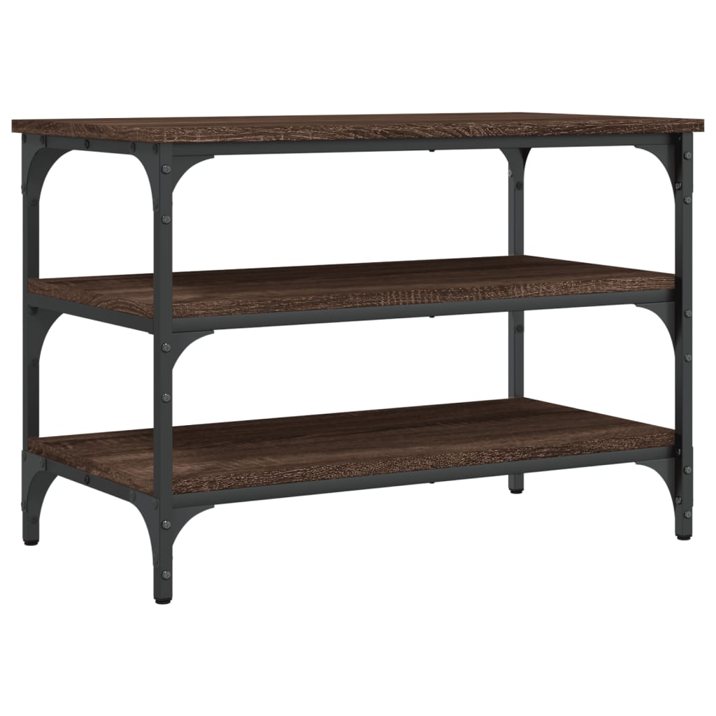 Skobenk Brun Eik 70X38,5X49 Cm Konstruert Tre