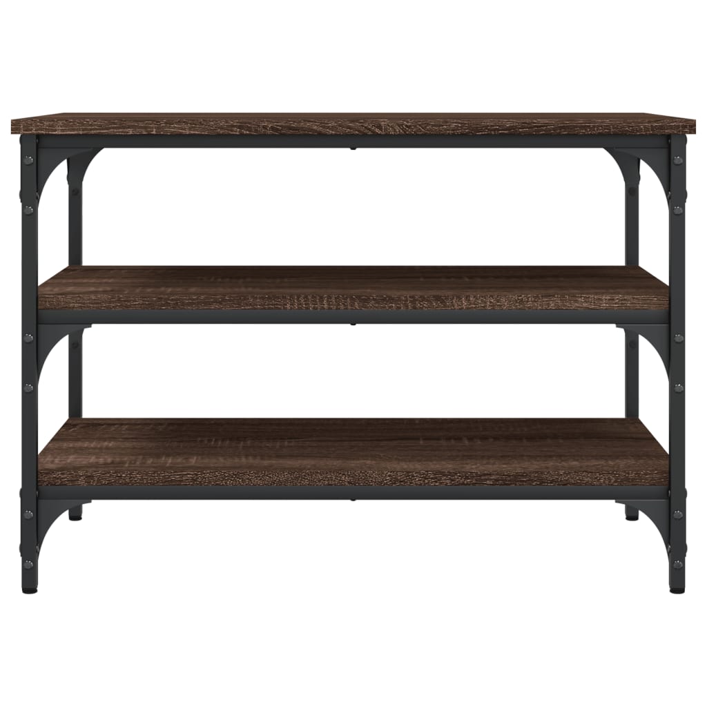 Skobenk Brun Eik 70X38,5X49 Cm Konstruert Tre