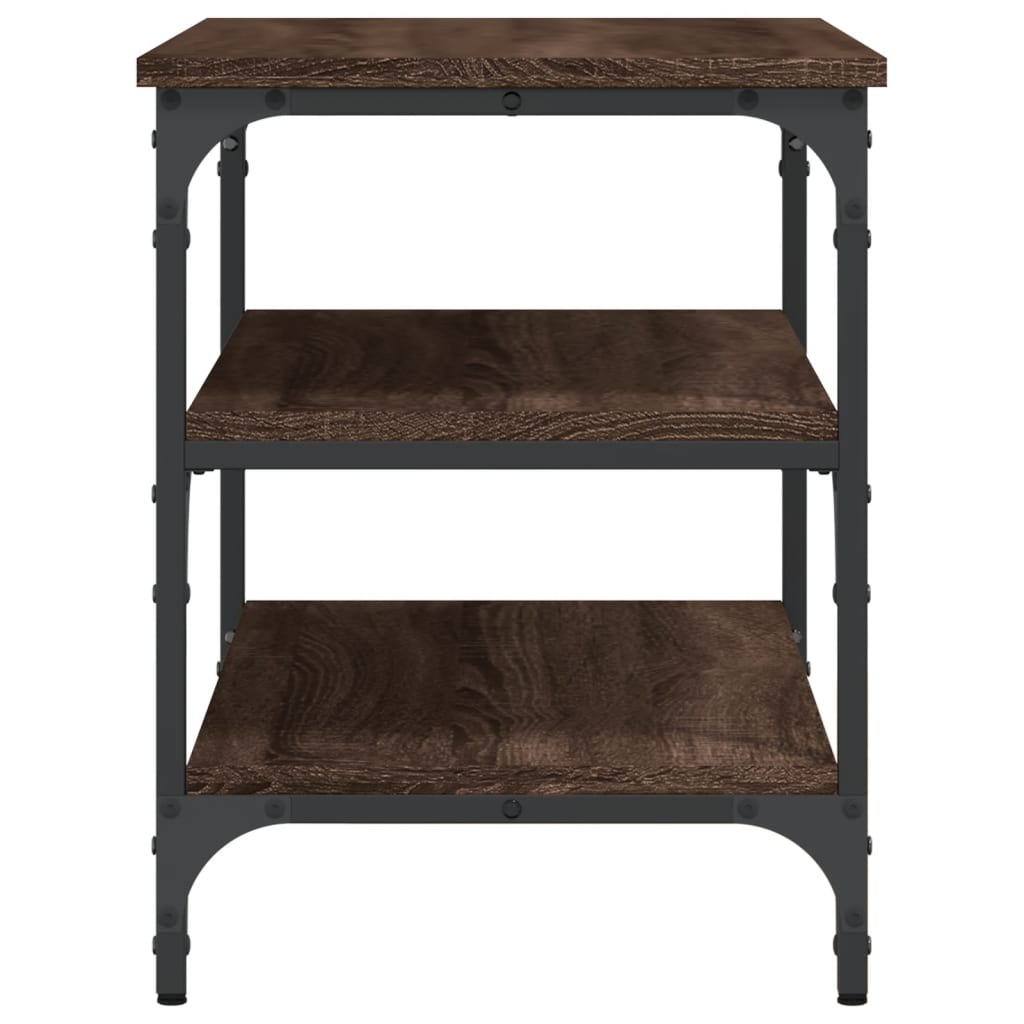 Skobenk Brun Eik 70X38,5X49 Cm Konstruert Tre