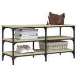 Skoskap Sonoma Eik 100X38,5X49 Cm Konstruert Tre