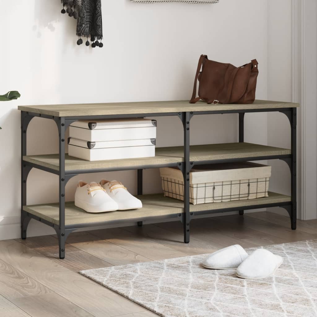 Skoskap Sonoma Eik 100X38,5X49 Cm Konstruert Tre