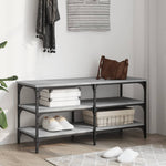 Skobenk Grå Sonoma 100X38,5X49 Cm Konstruert Tre