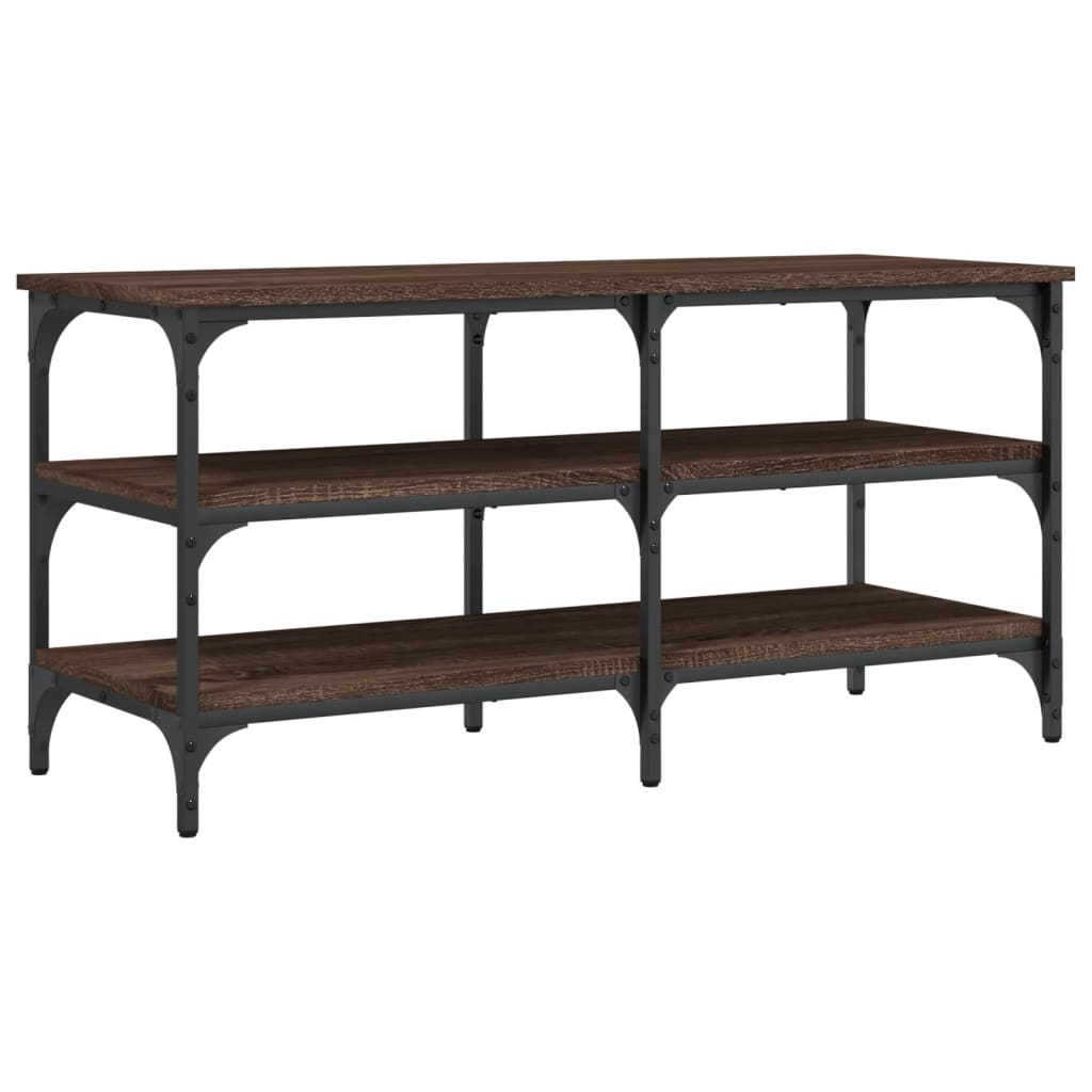 Skobenk Brun Eik 100X38,5X49 Cm Konstruert Tre