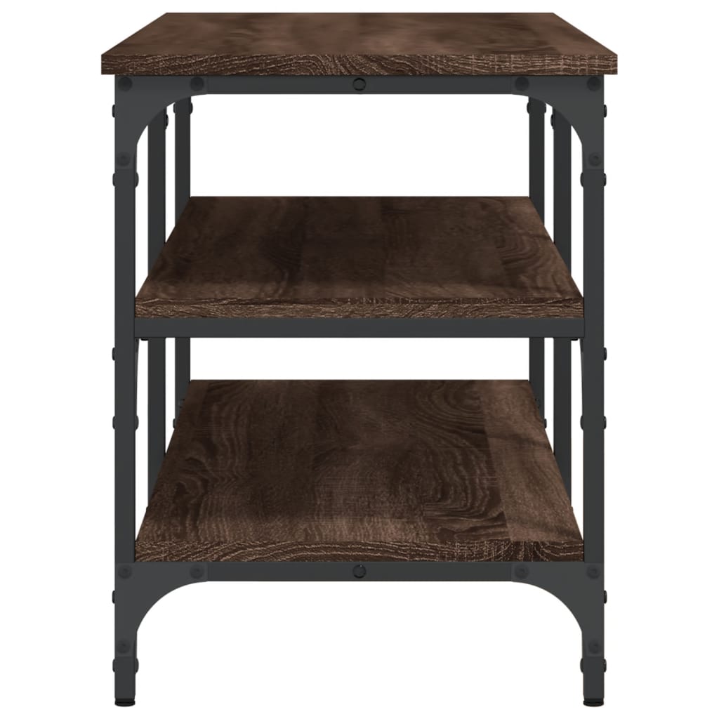 Skobenk Brun Eik 100X38,5X49 Cm Konstruert Tre
