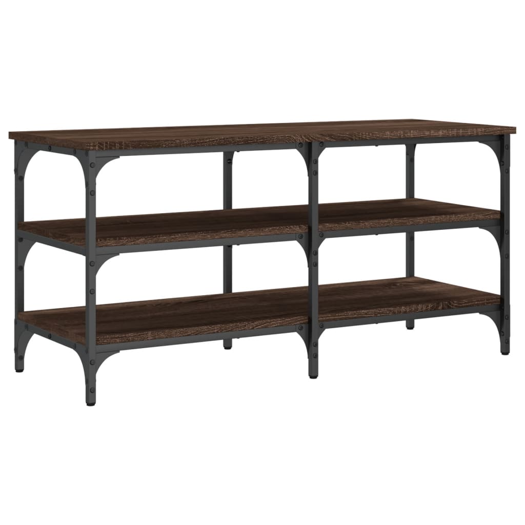 Skobenk Brun Eik 100X38,5X49 Cm Konstruert Tre