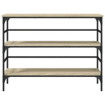 Konsollbord Sonoma Eik 100X32X75 Cm Konstruert Tre