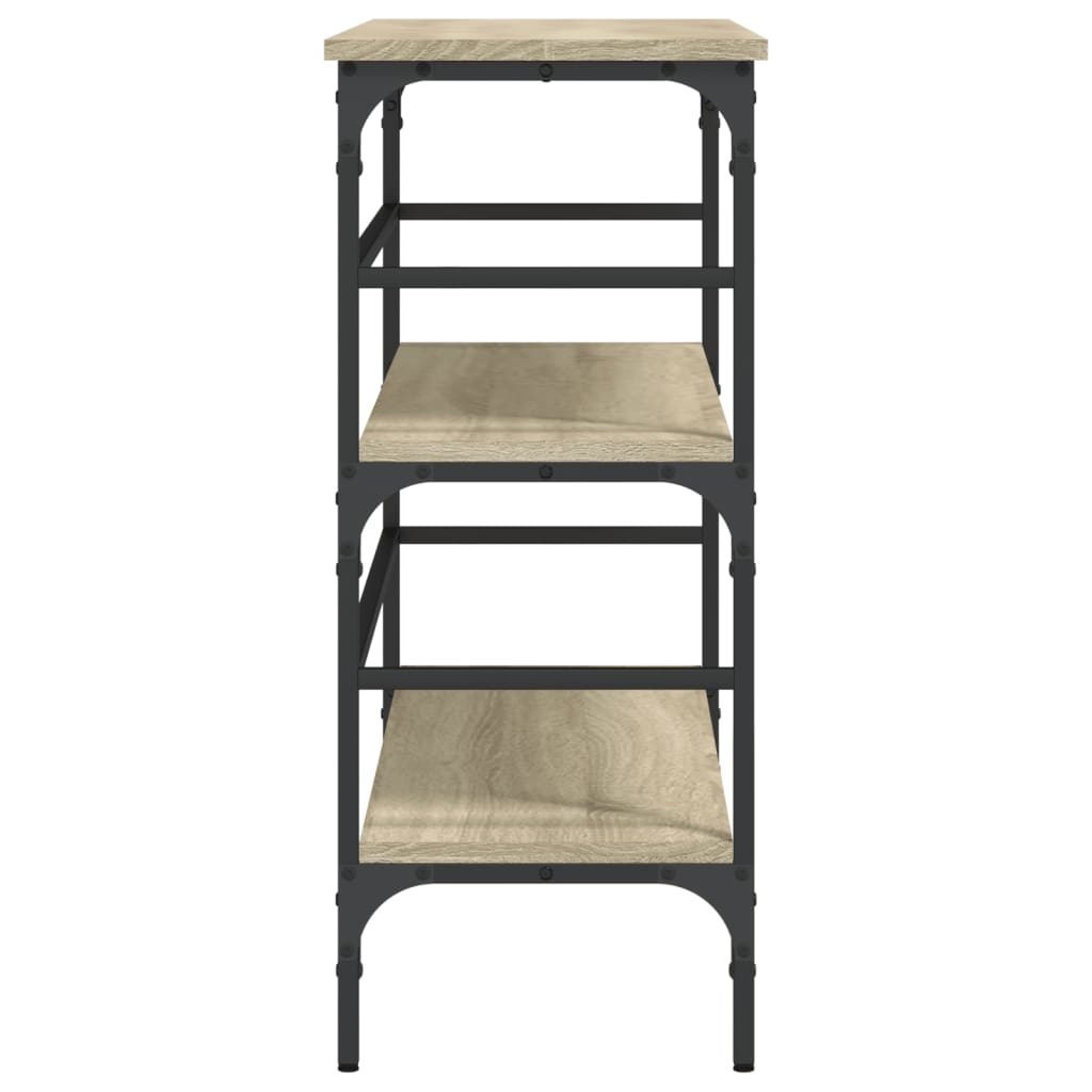 Konsollbord Sonoma Eik 100X32X75 Cm Konstruert Tre