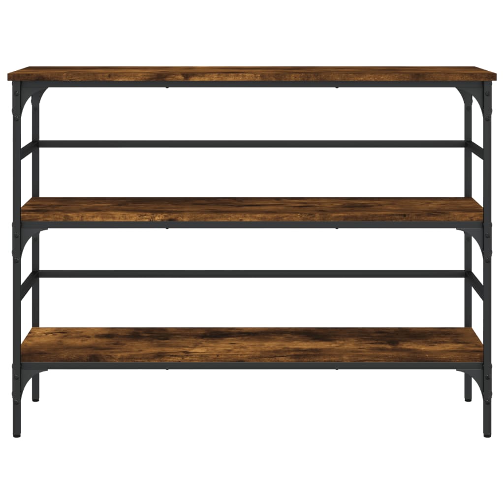 Konsollbord Røkt Eik 100X32X75 Cm Konstruert Tre