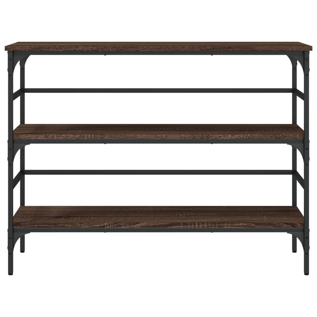 Konsollbord Brun Eik 100X32X75 Cm Konstruert Tre