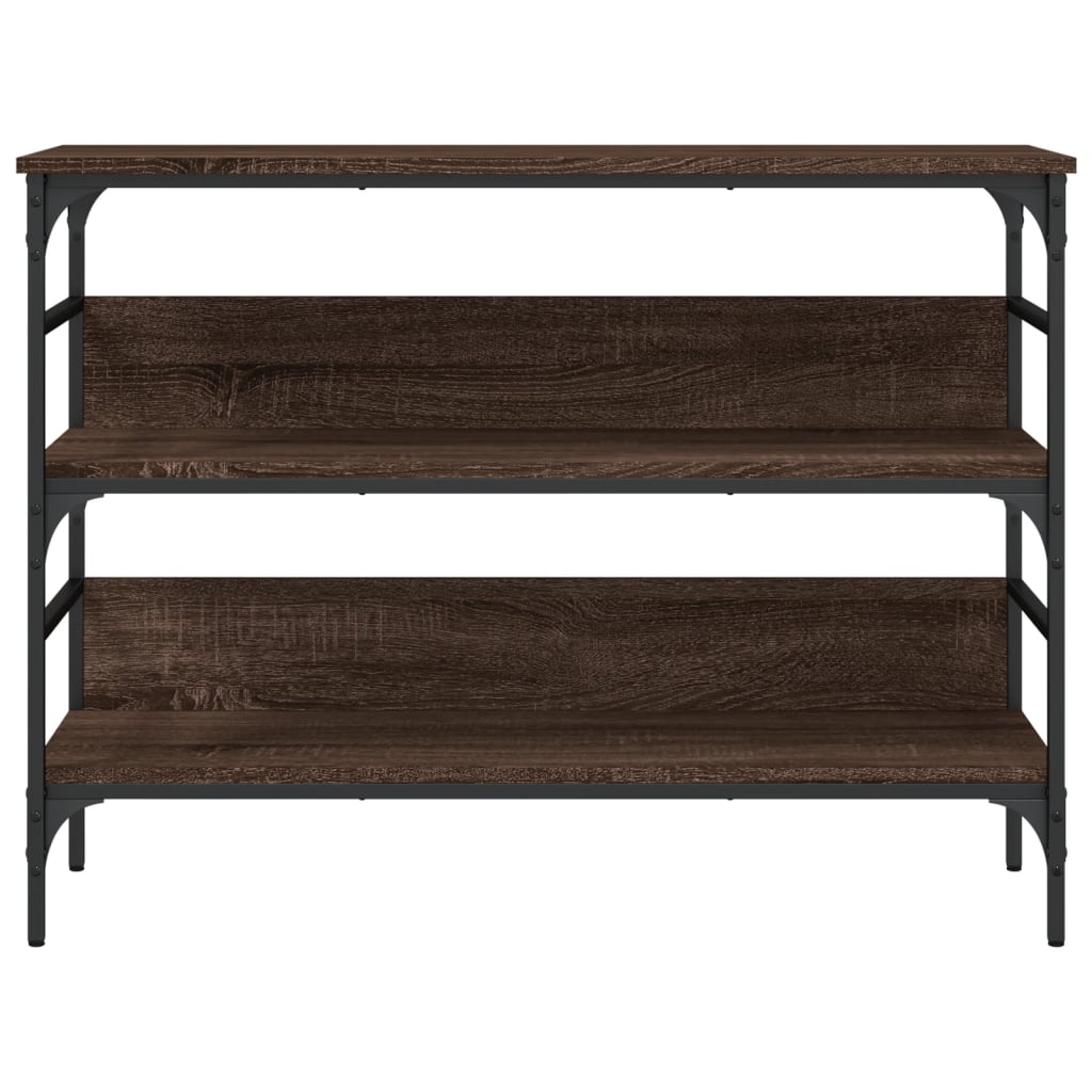 Konsollbord Brun Eik 100X32X75 Cm Konstruert Tre