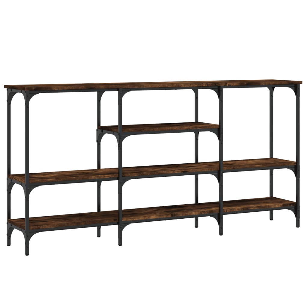 Konsollbord Røkt Eik 160X29X80 Cm Konstruert Tre