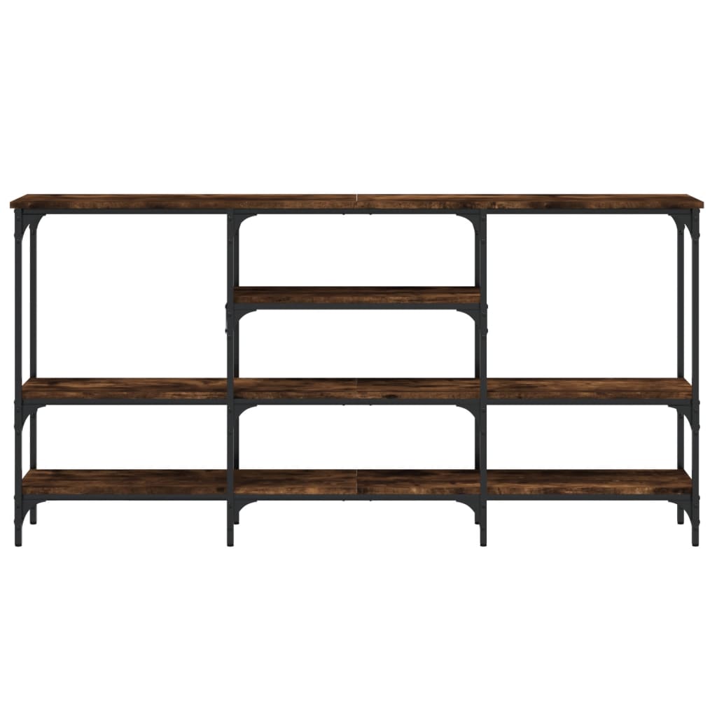 Konsollbord Røkt Eik 160X29X80 Cm Konstruert Tre