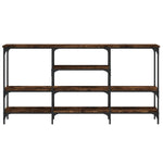 Konsollbord Røkt Eik 160X29X80 Cm Konstruert Tre