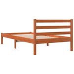 Sengeramme Uten Madrass Voksbrun 90X190 Cm Heltre Furu