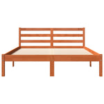 Sengeramme Uten Madrass Voksbrun 120X190 Cm Heltre Furu