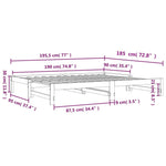 Uttrekkbar Dagseng Voksbrun 90X190 Cm Heltre Furu